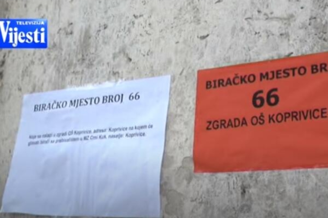 У селу Копривице код Никшића ДПС није добио ниједан глас!
